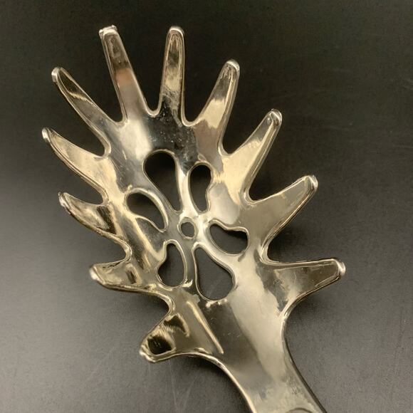 Vintage F. B. Rogers Silver Plate Pasta Server “Kings”  Pattern - Picture 2 of 12